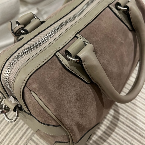 Rag & Bone Small Flight Bag in Grey Suede - Picture 2 of 8